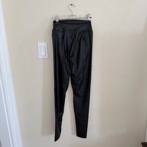 Aerie Offline Black Faux Leather Leggings